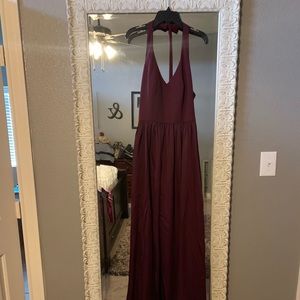 Vera wang size 6 brides maid dress color wine